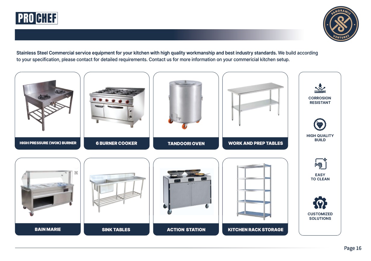 Pro Chef Tables