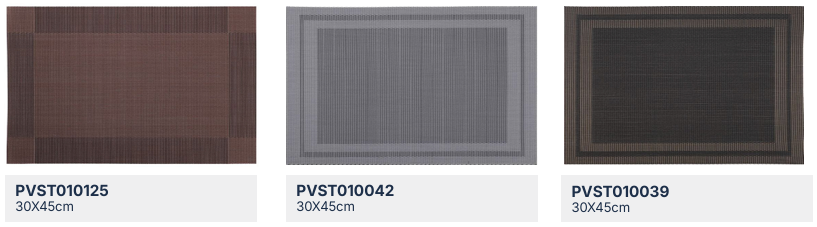 Square Tablemats Collection & Dimensions