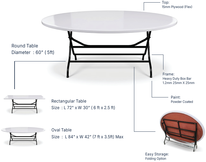 Heavy Duty Banquet Table